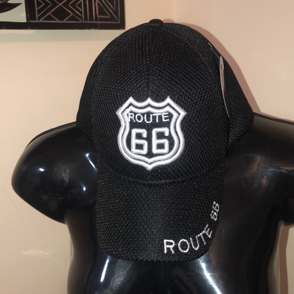 Route 66 Baseball Cap Black